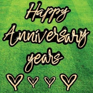 Gold Sparkler Happy Anniversary Yard Party