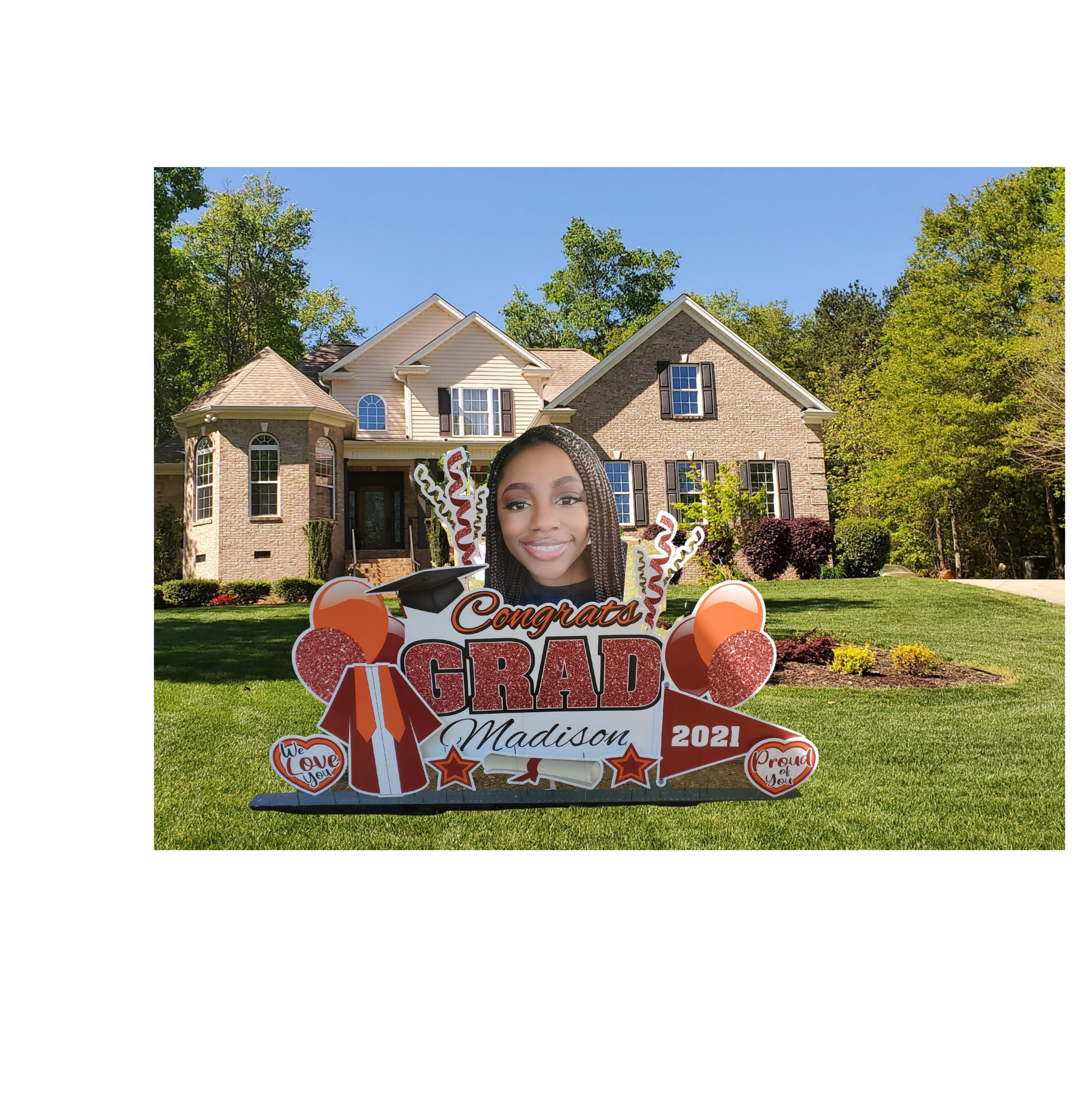 Congrats Grad Sign Personalized Personalized Congrats Grad DIY Yard Signs – Balloon Envy
