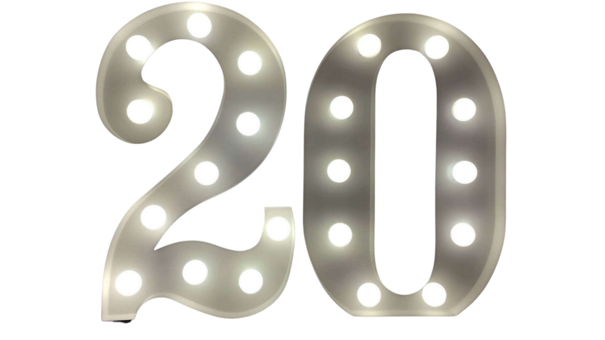 4' Marquee Numbers each