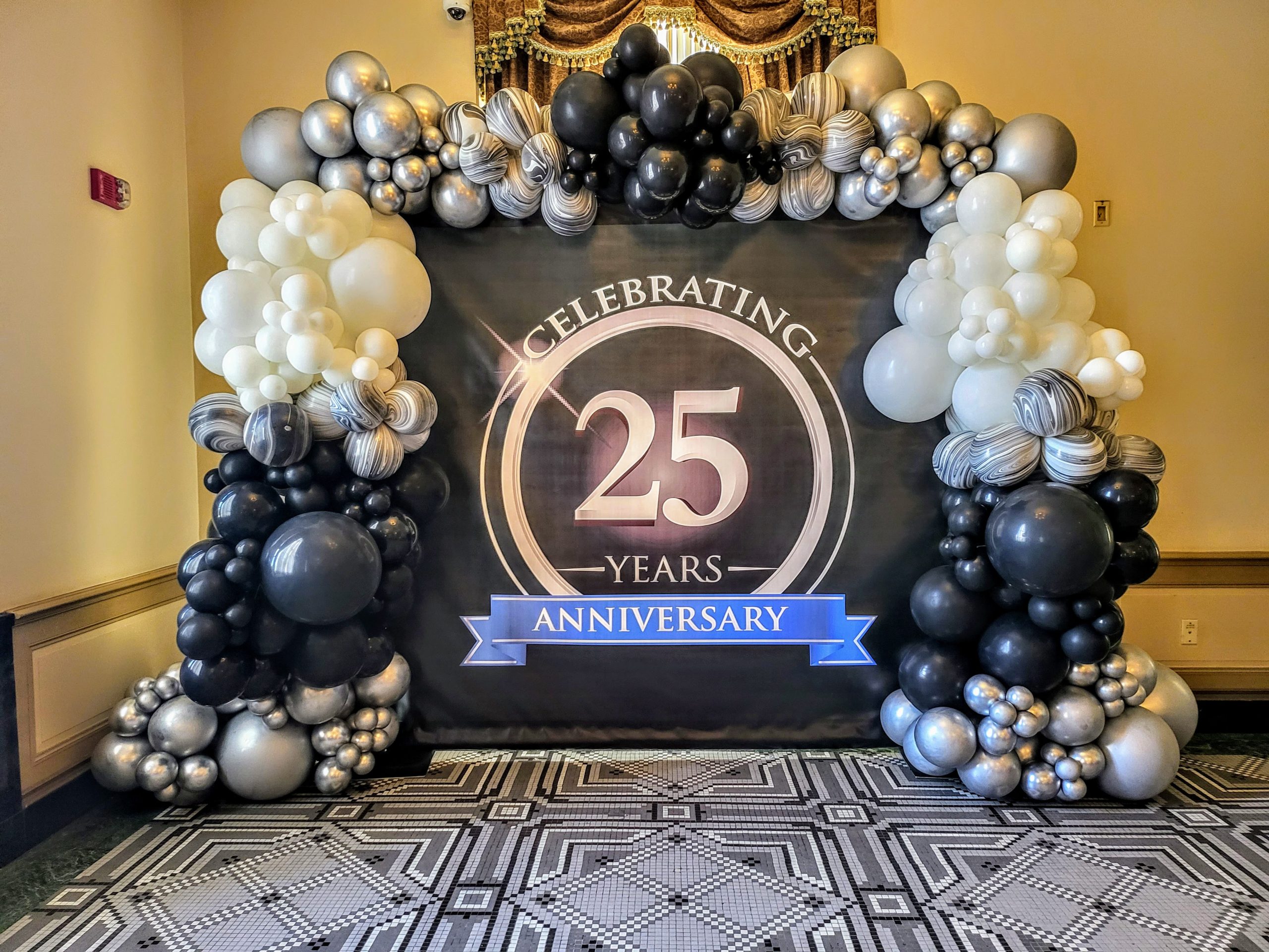 8x8 Vinyl Backdrop & StepnRepeat Stand Rental