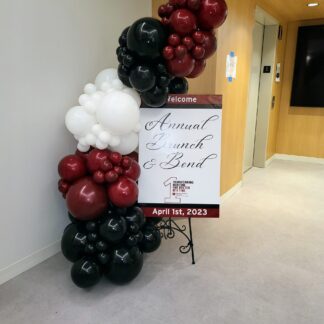 Easel & Balloon Garland Display