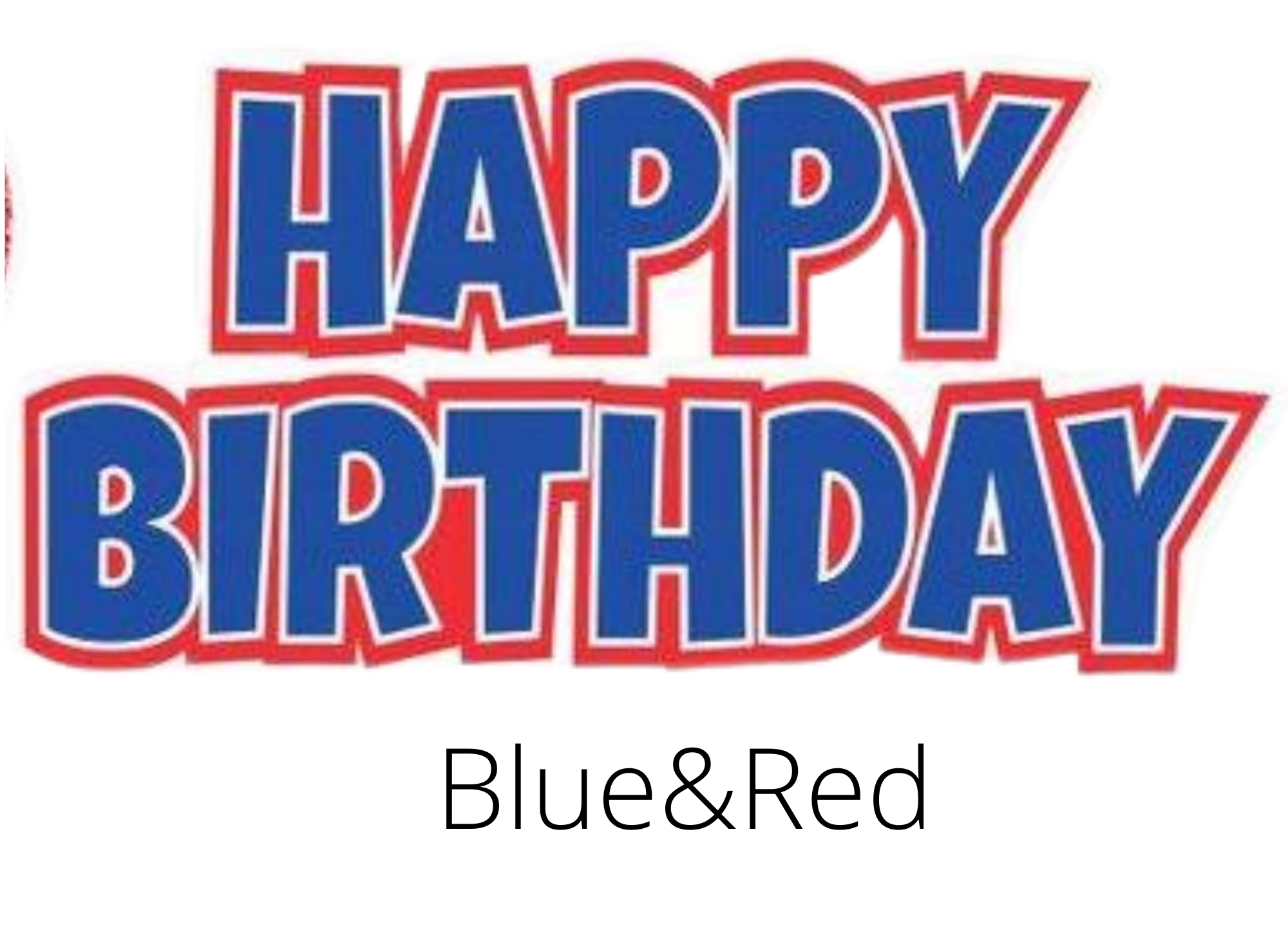 Blue & Red