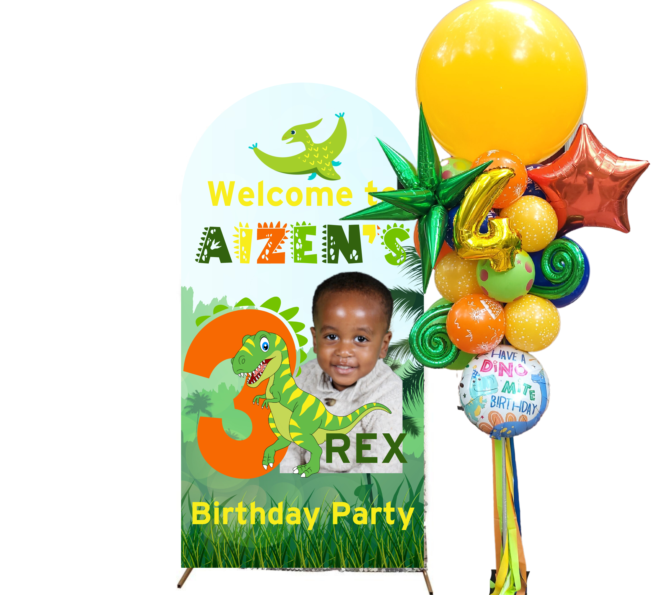 5ft Welcome Sign w/ Party Pole